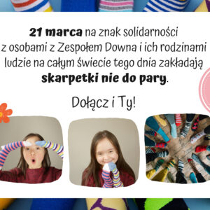 Światowy Dzień Zespołu Downa "Poznaj mój kolorowy świat" gazetka do pobrania