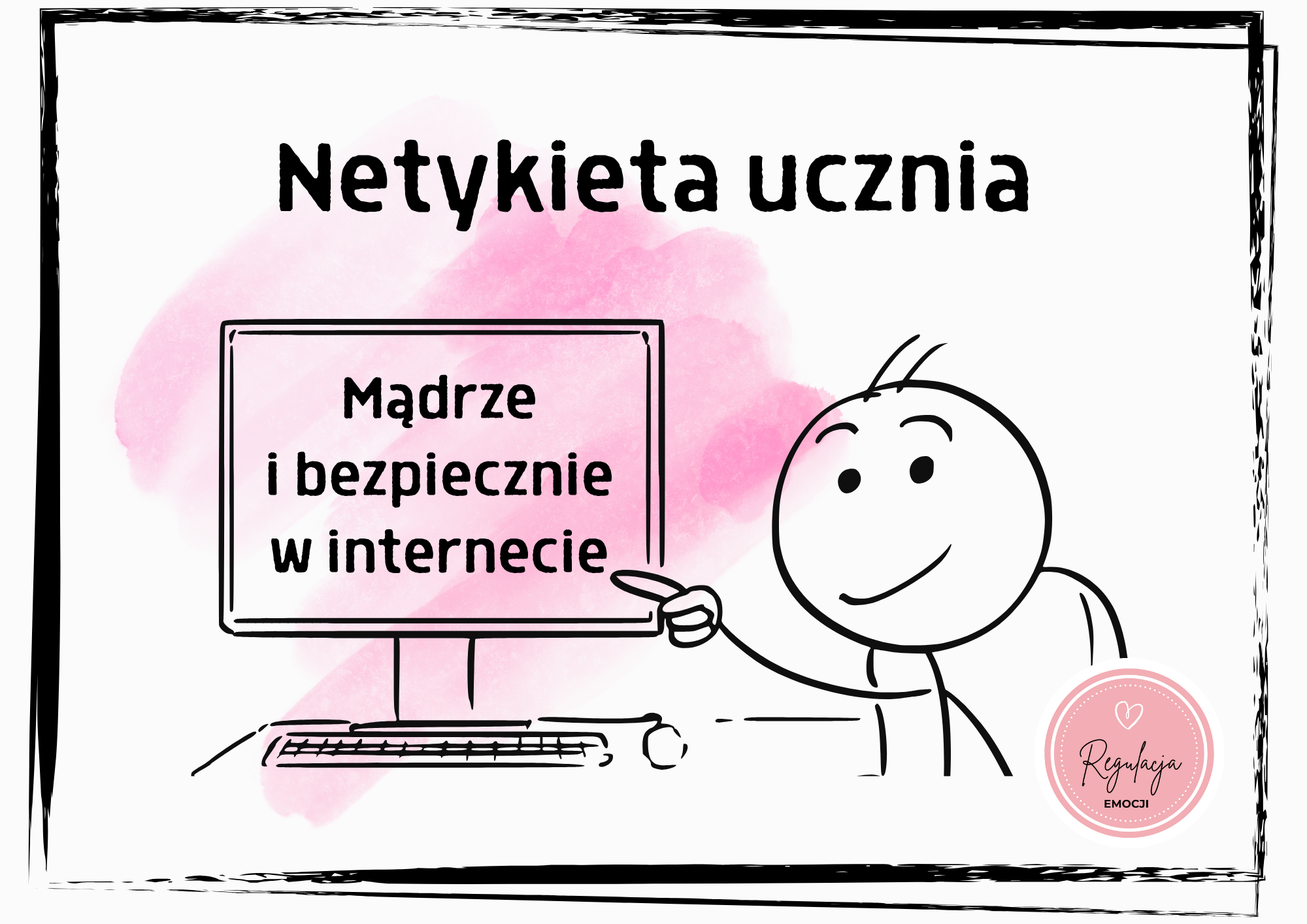 "Netykieta ucznia" - 29 plansz gotowych do wydruku lub cyfrowego wykorzystania - obrazek 2