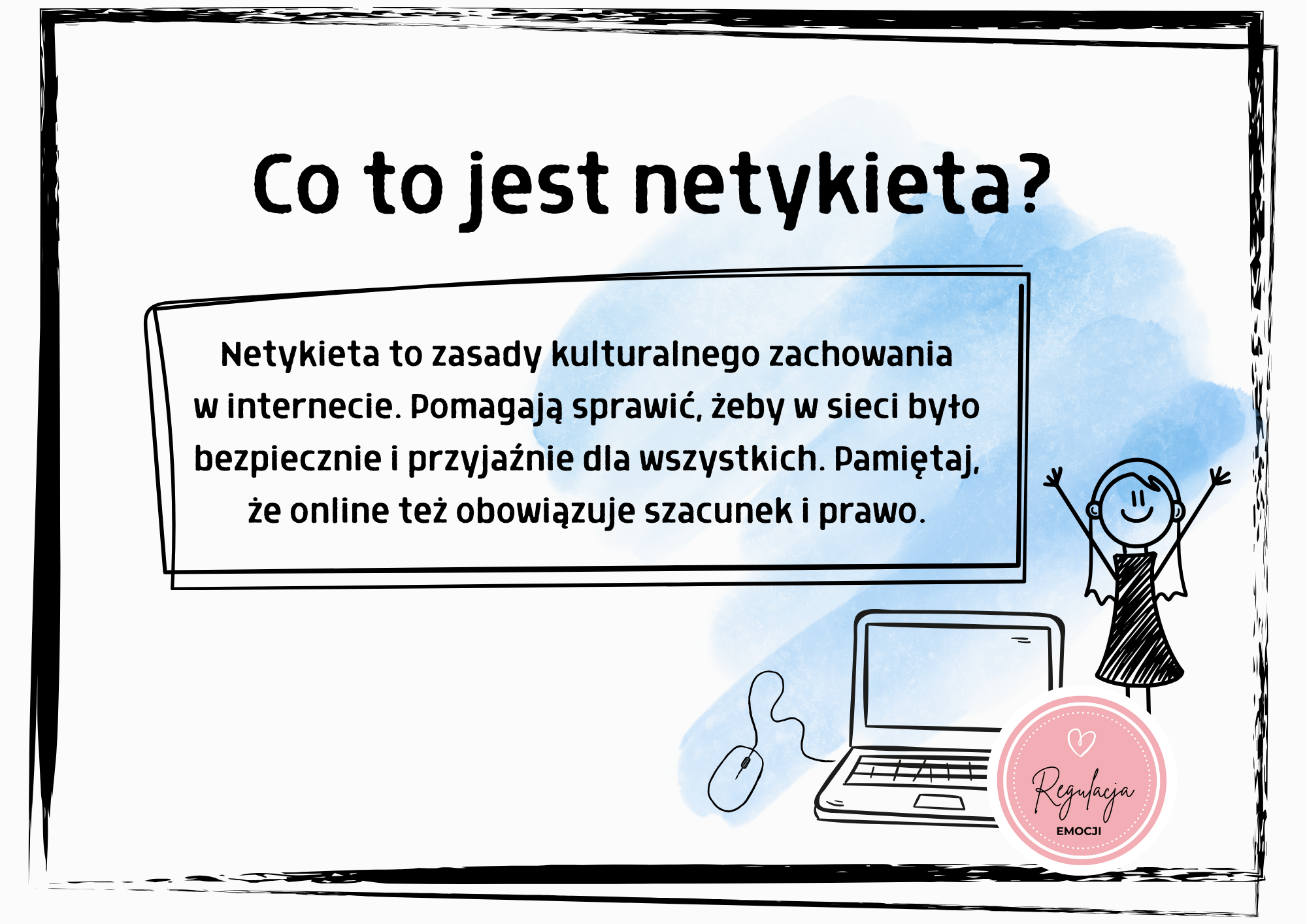 "Netykieta ucznia" - 29 plansz gotowych do wydruku lub cyfrowego wykorzystania - obrazek 3